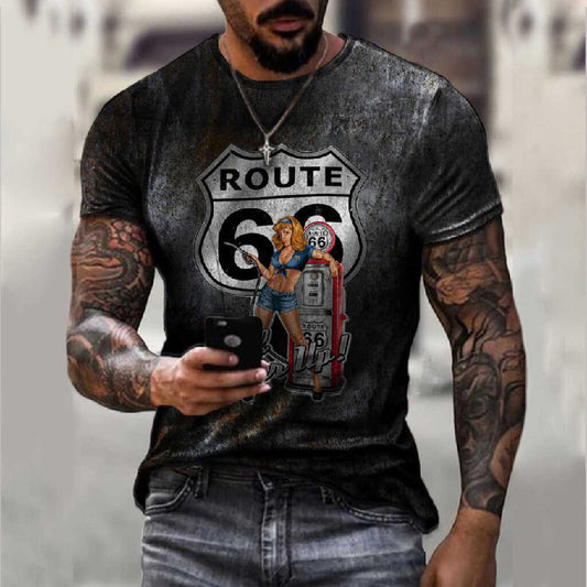 Marathon T-shirt Plus Size Men's