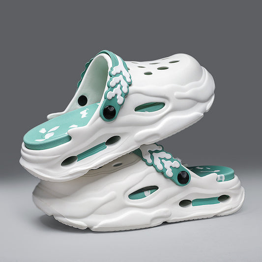 EVA Hole Shoes Women's Non-slip Wear-resistant Breathable Slippers Height Increasing