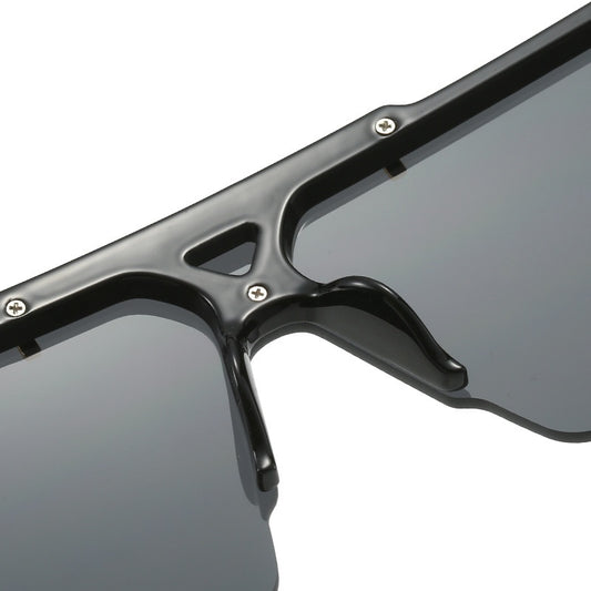 European And American Fashion Large Rim Sunglasses Cycling