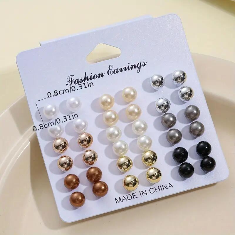 Women's Creative Simple Elegant Ring Earrings Suit