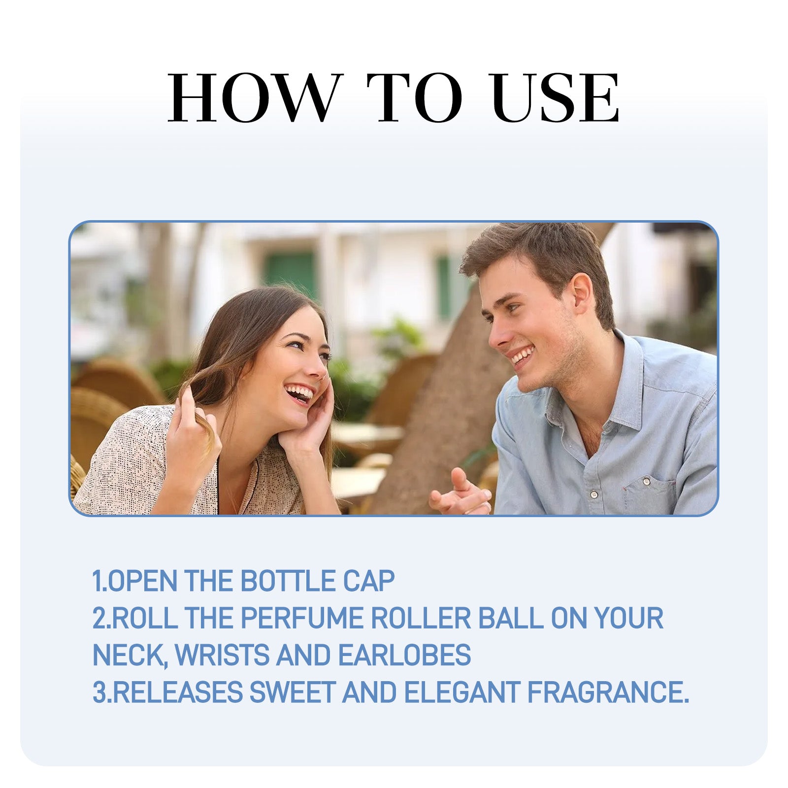 Men Perfum Oil, Fresh And Elegant Without Pungent Natural Long-Lasting Fragrance Compact Portable Ball Fragrance