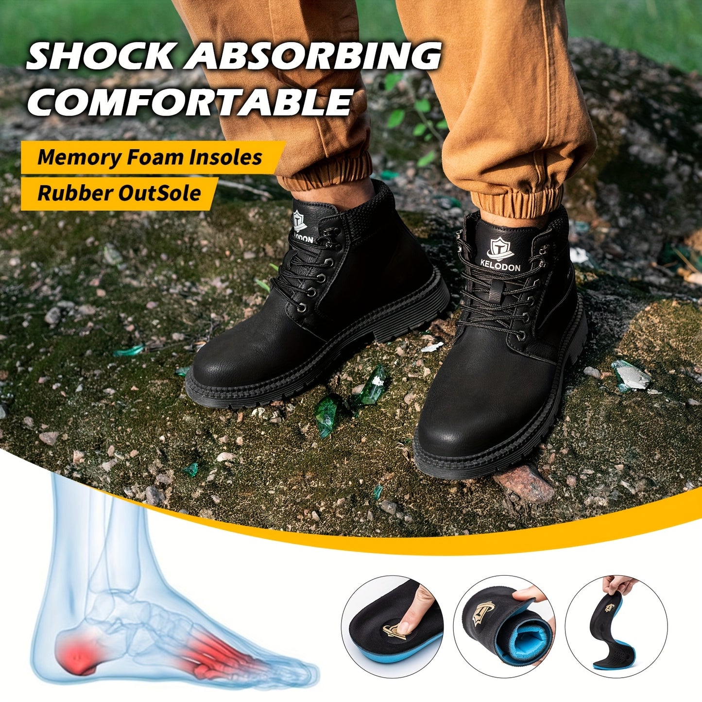 Men'S Heavy-Duty 6-Inch High Quality