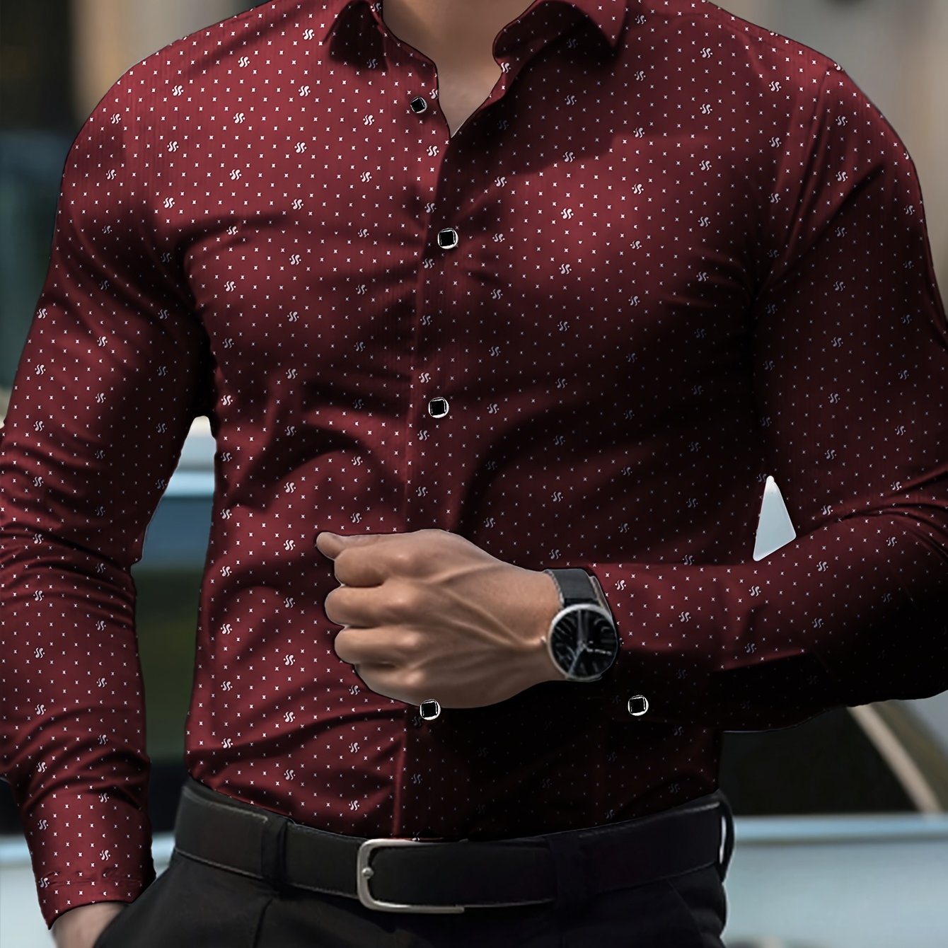 Recommended Selection of Men'S Shirts for 2025, Crafted with Care. Stylish Formal Shirts for Men Suitable for Spring And Autumn, Featuring Long Sleeves And Buttons, Perfect for Business Attire And Everyday Wear. Made from Wri