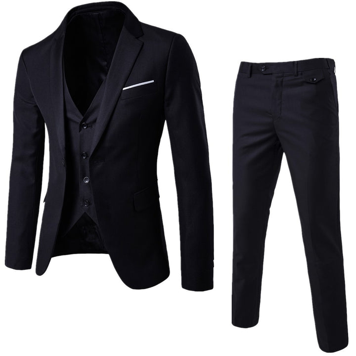 Men's Business Cotton Blend Casual Suit