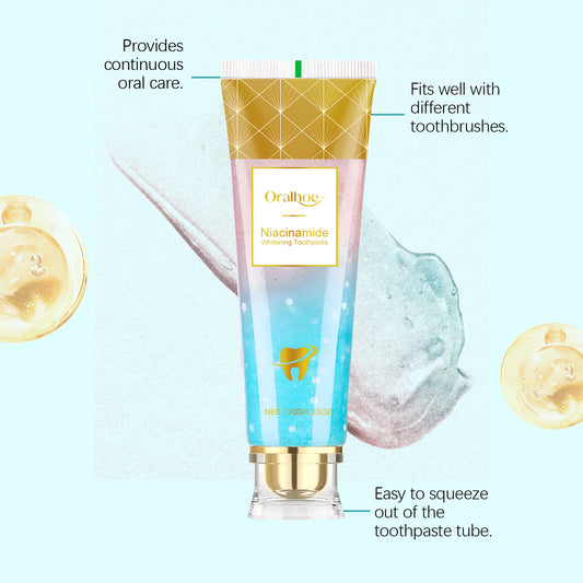 Oralhoe Brightening Toothpaste, Gentle Daily Care Toothpaste For Removing Stains, Brightening And Refreshing, And Reducing Odors