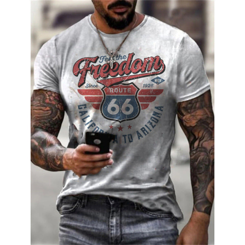 Marathon T-shirt Plus Size Men's