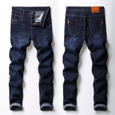 Fashion Men's Straight Stretch Denim Trousers