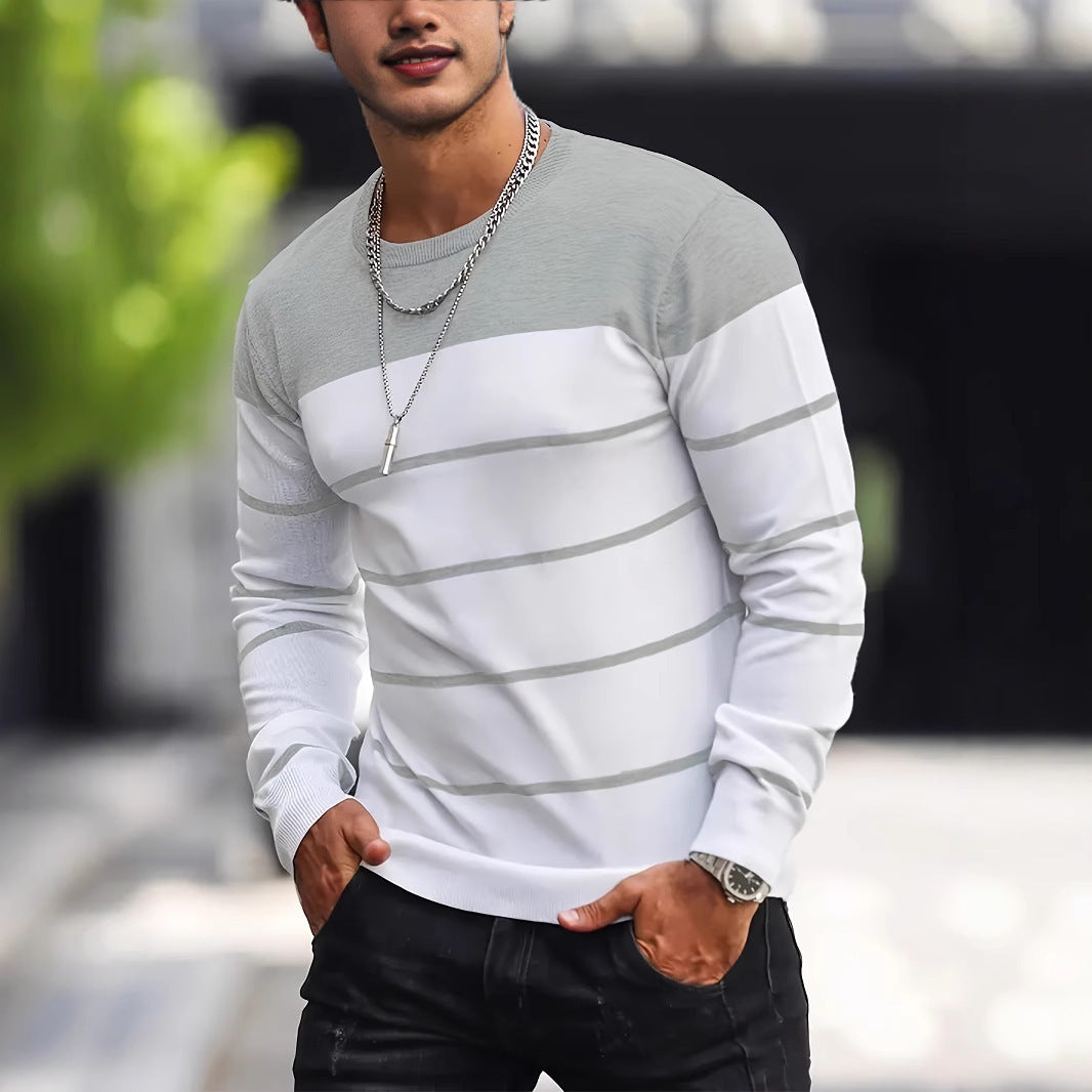 Men's Knitwear Fashion Crew Neck Casual Sweater