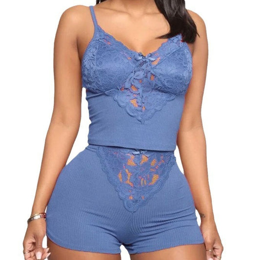 Stylish And Comfortable Lace Pajama Set