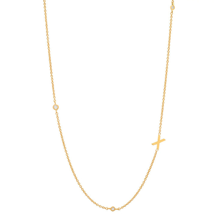 18K Gold Plated 26 Letter Stainless Steel Necklace