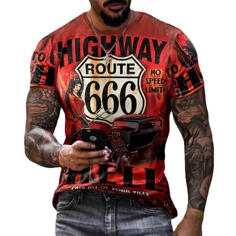 Marathon T-shirt Plus Size Men's