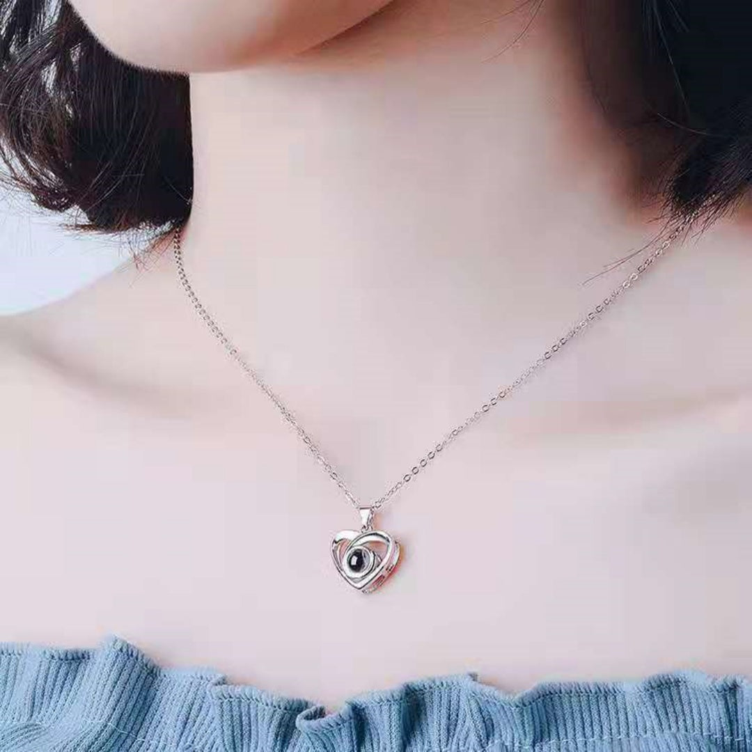 Copper Heart-shaped Luxury Necklace For Women