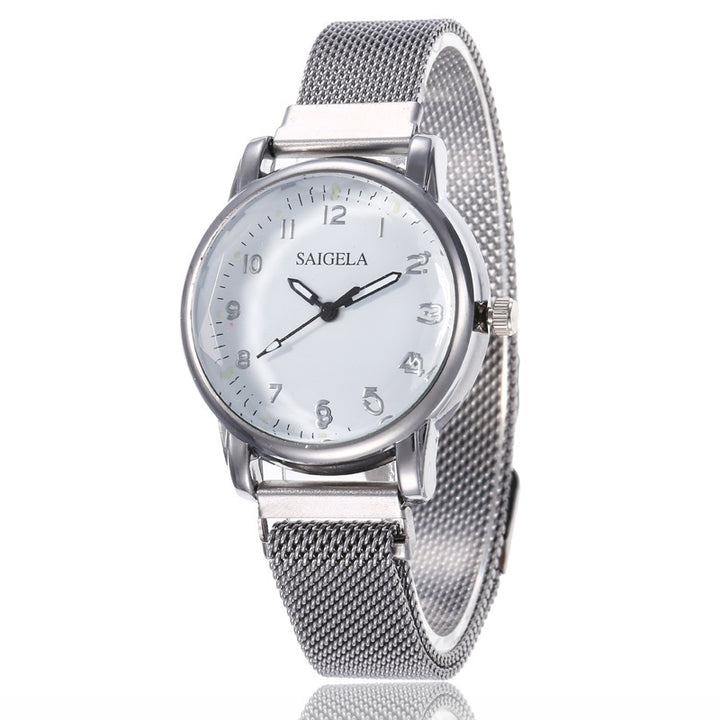 Milan Mesh Strap Magnetic Buckle Digital Women's Watch