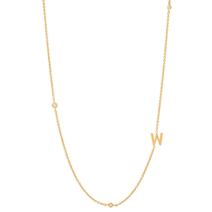 18K Gold Plated 26 Letter Stainless Steel Necklace