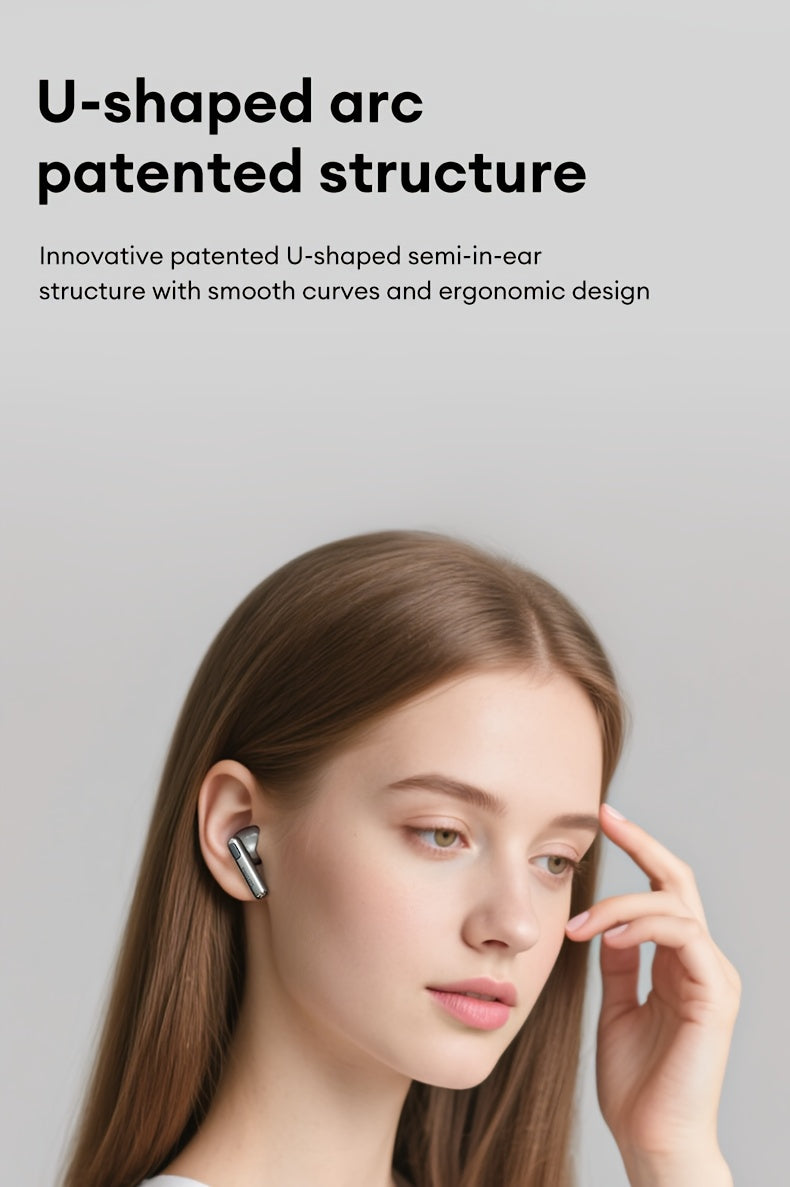 2025 Philips TAT1420 U - Shaped Patented Fit Long - Wear Wireless Earbuds Users Office Study Comfort
