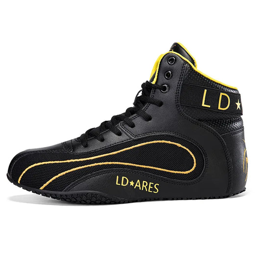 Men's Professional Non-Slip Wear-Resistant Sanda Fighting & Muay Thai Training Boxing Shoes Children's Wrestling Shoes