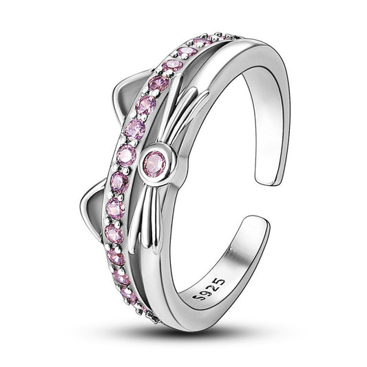 Sterling Silver Women's Fashion High-grade Light Luxury Ring