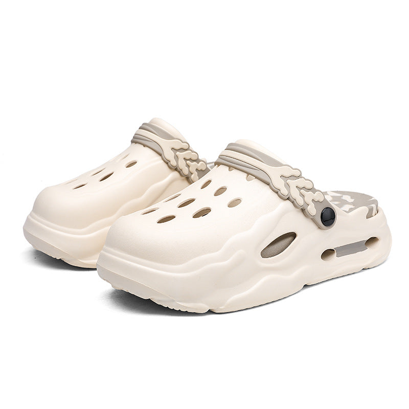 EVA Hole Shoes Women's Non-slip Wear-resistant Breathable Slippers Height Increasing
