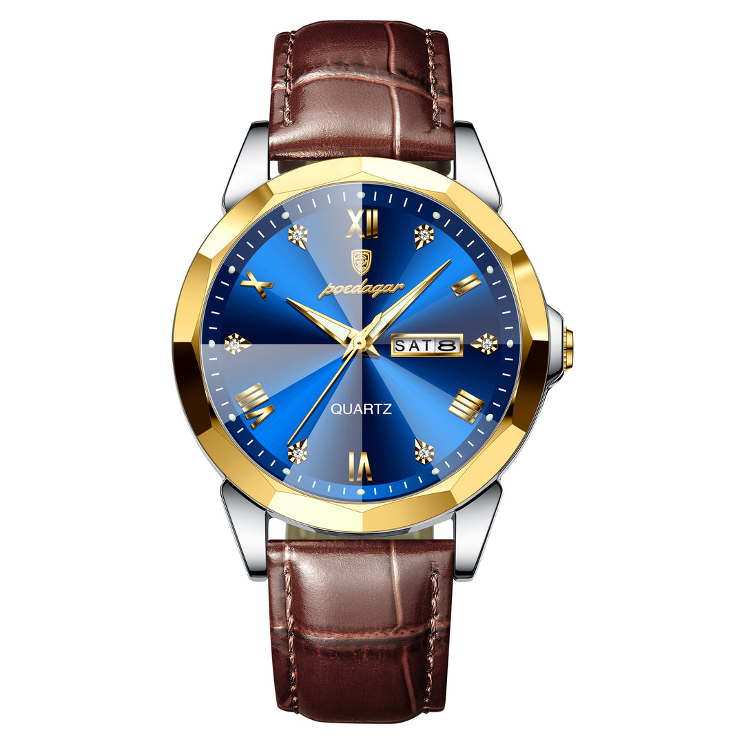 Belt Style Men's Waterproof Luminous Fashion Quartz Watch