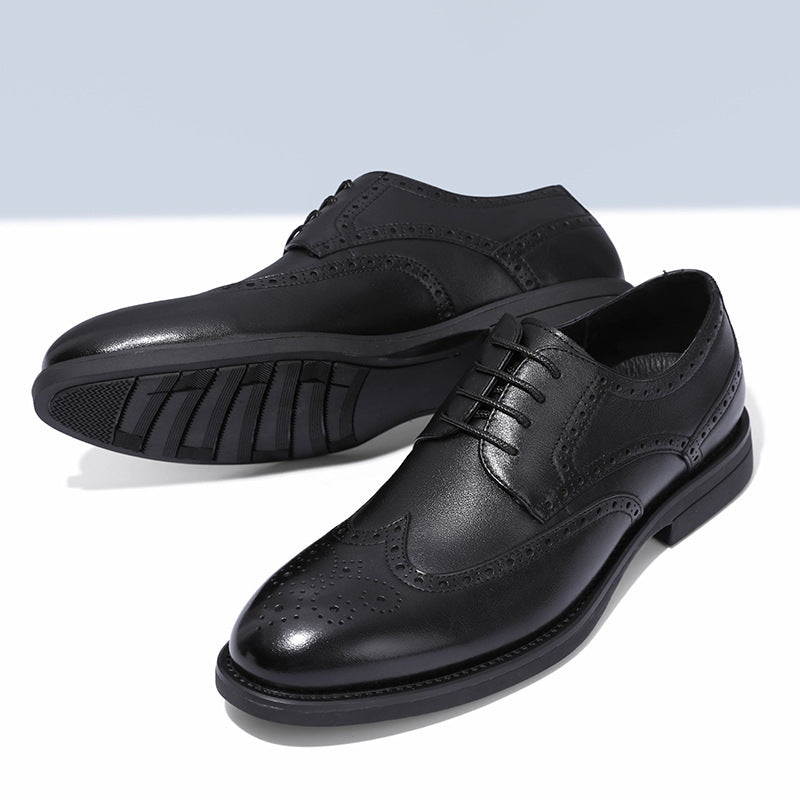 Fashion New Brogue Leather Shoes Men