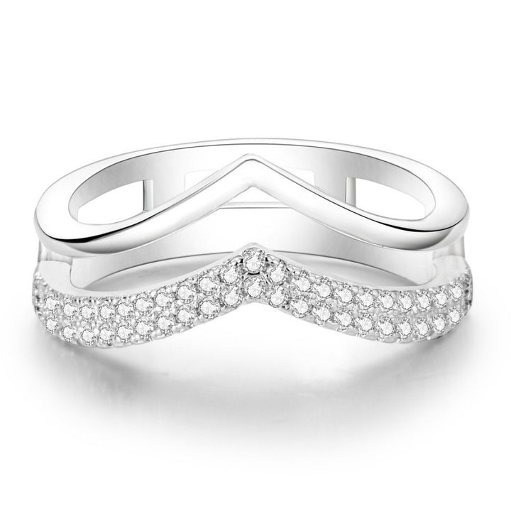 Sterling Silver Women's Fashion High-grade Light Luxury Ring