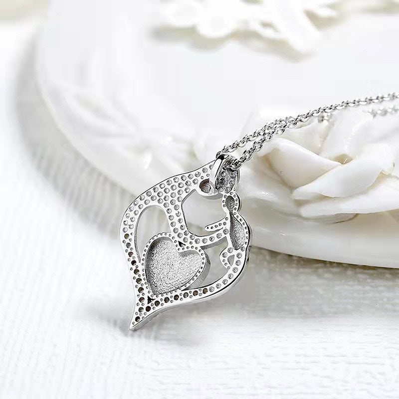 S925 Sterling Silver Pendant To Give Mom Simple Necklace