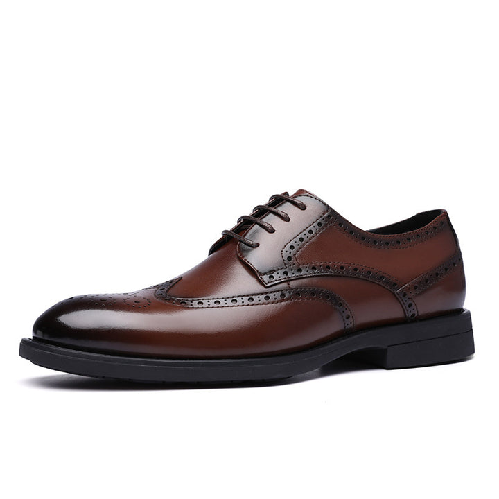 Fashion New Brogue Leather Shoes Men