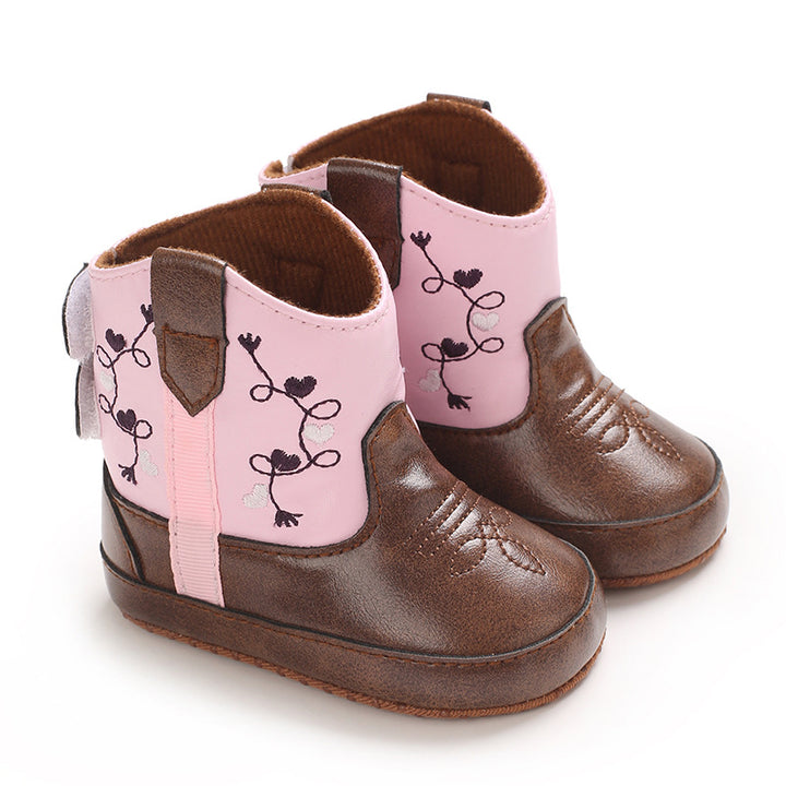 Children's Fashion Pu Printing Cozy Sole Boots