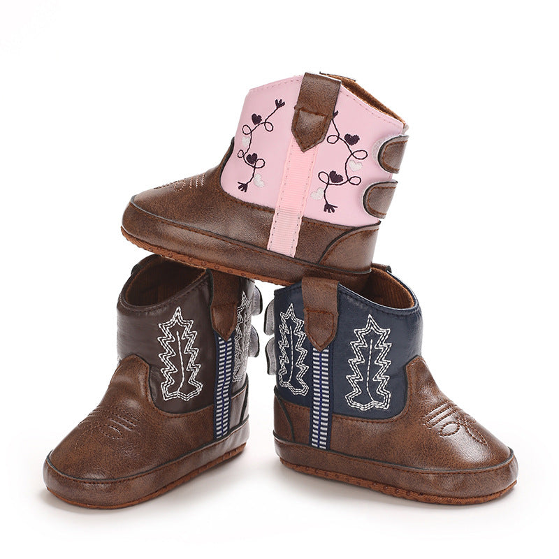 Children's Fashion Pu Printing Cozy Sole Boots