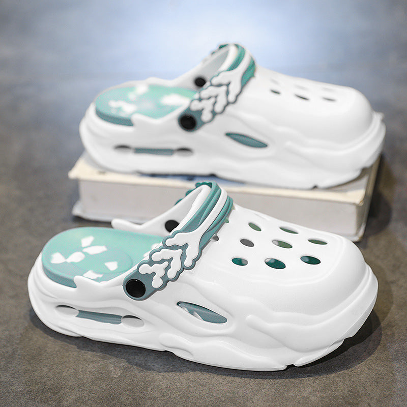 EVA Hole Shoes Women's Non-slip Wear-resistant Breathable Slippers Height Increasing