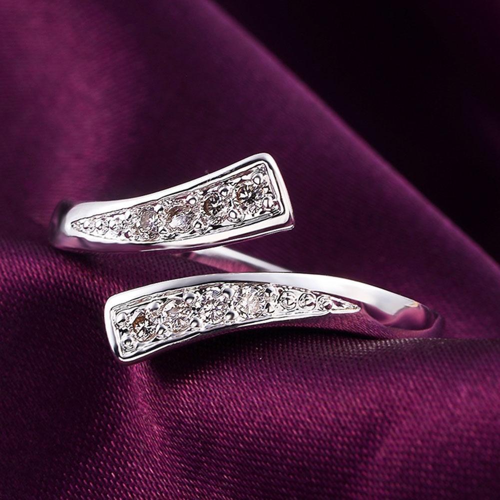 Popular Ornament Adjustable Micro Inlaid Zircon Open Ring