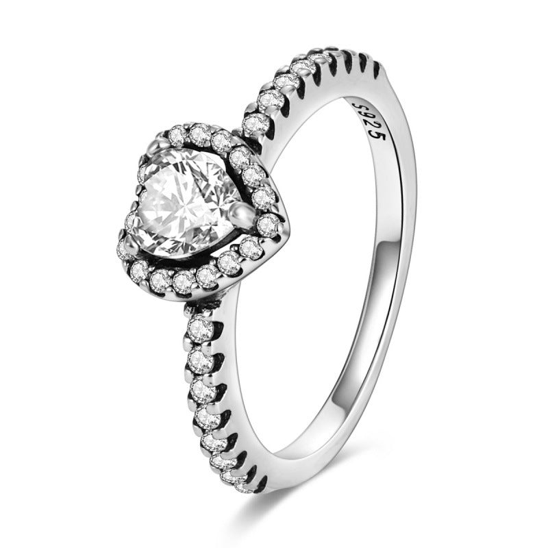 Sterling Silver Women's Fashion High-grade Light Luxury Ring