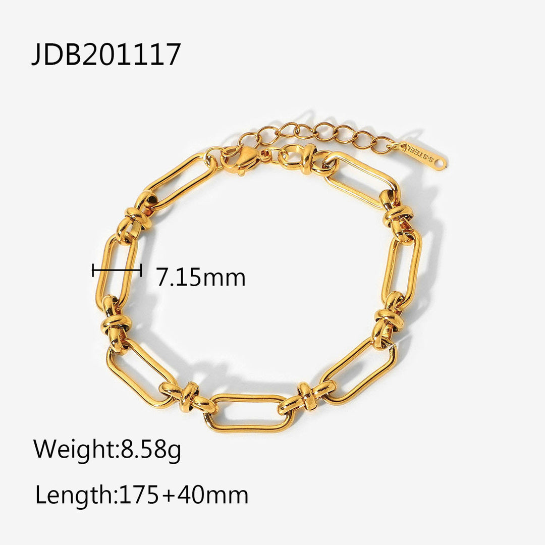 Classic Open 18K Plain Bracelet