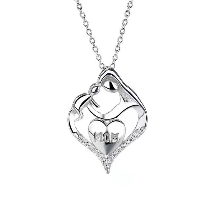 S925 Sterling Silver Pendant To Give Mom Simple Necklace