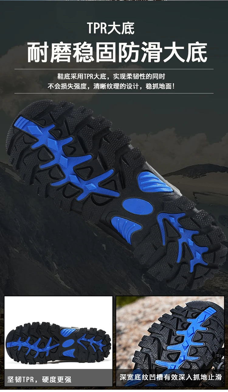 Trendy Classic Men Ankle Boots Wear Resisting Hiking Shoes Cow Suede Men Boot Comfortable Walking Sneaker For Man Tactical Shoes