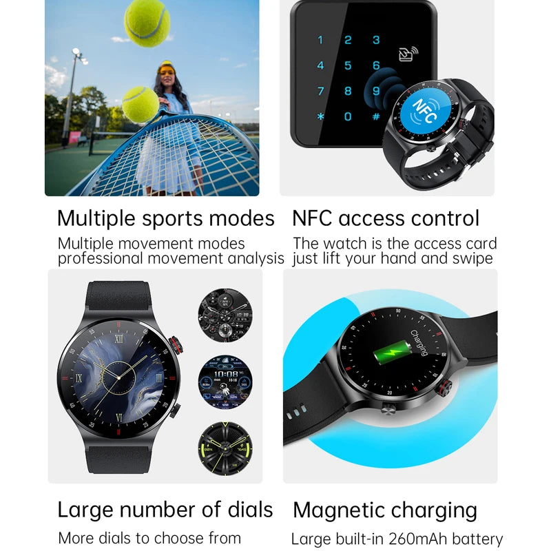 2025 New NFC Smart Watch Men
