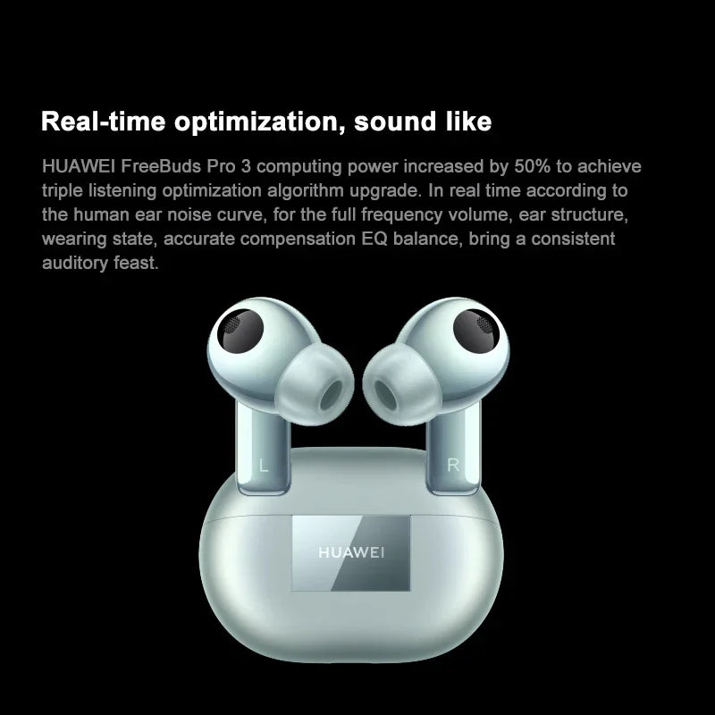 Original Huawei FreeBuds Pro 3 Headphones Wireless Bluetooth 5.2 Earphones TWS Noise Cancelling Earbuds Cellphones Fone Headset
