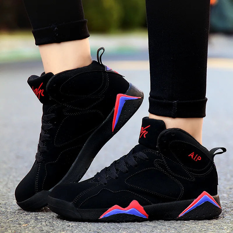 Men's basketball shoes high top sports shoes wear-resistant couple style casual youth outdoor style