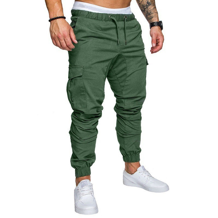 Men's Woven Fabric Casual Pants Corset Pants