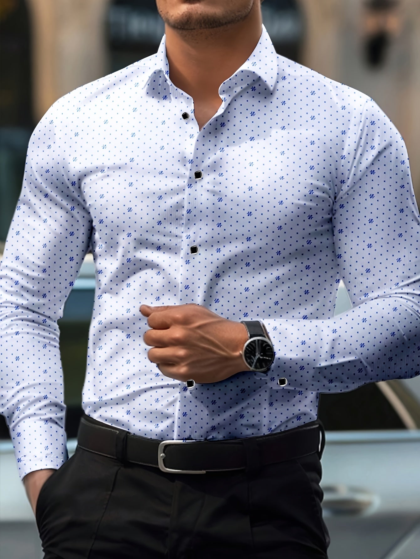 Recommended Selection of Men'S Shirts for 2025, Crafted with Care. Stylish Formal Shirts for Men Suitable for Spring And Autumn, Featuring Long Sleeves And Buttons, Perfect for Business Attire And Everyday Wear. Made from Wri