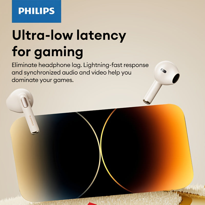 2025 Philips TAT1420 U - Shaped Patented Fit Long - Wear Wireless Earbuds Users Office Study Comfort
