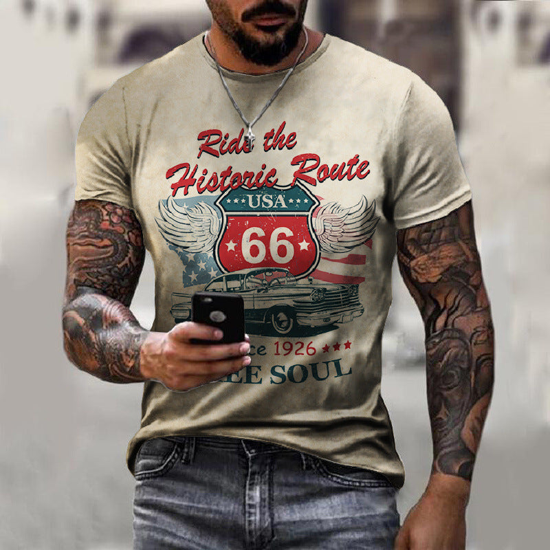 Marathon T-shirt Plus Size Men's