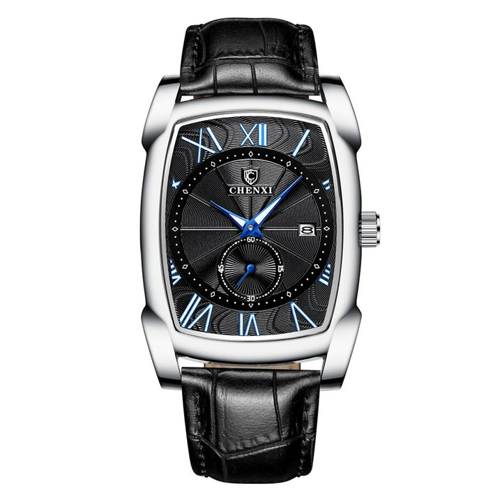 Square Men's Luminous Calendar Fashion Quartz Watch