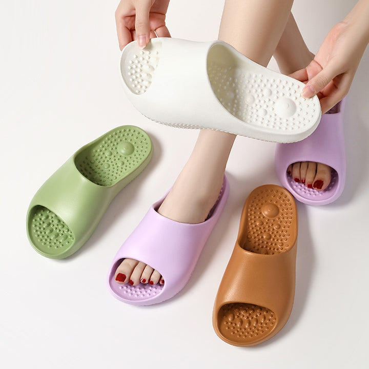 Anti-slip Home Slippers With Massage Sole Design Comfortable Non-slip House Shoes