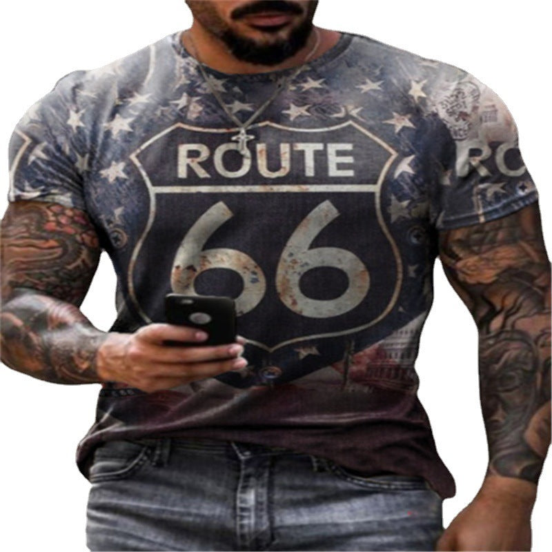 Marathon T-shirt Plus Size Men's